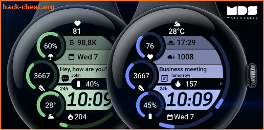 MDS460 Digital Watch Face screenshot