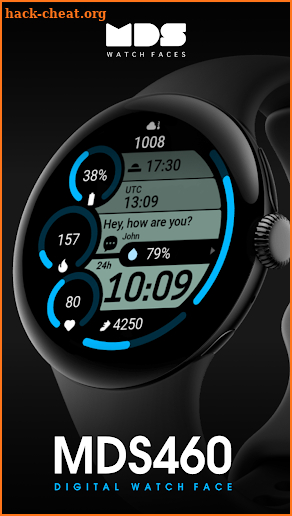MDS460 Digital Watch Face screenshot