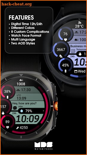 MDS460 Digital Watch Face screenshot