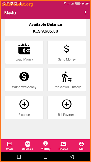 Me4U, Chat, Send, Receive,Transfer money instantly screenshot