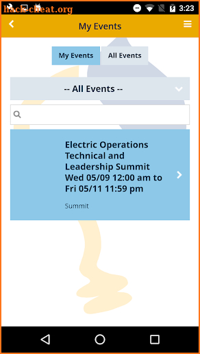 MEA Energy Association Events screenshot