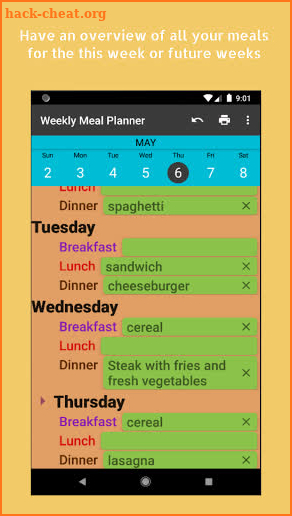 Meal Manager - Plan Weekly Meals screenshot