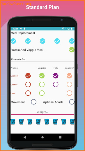 Meal Replacement Tracker screenshot