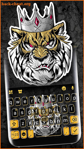 Mean Tiger King Keyboard Theme screenshot