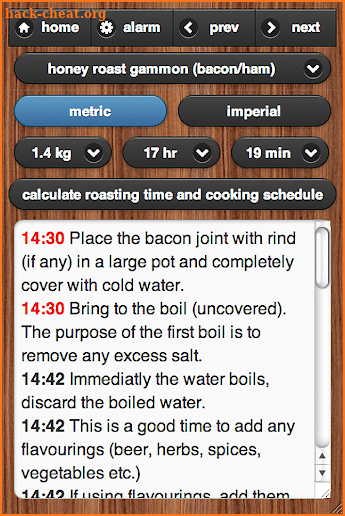 Meat Cooking Times Pro screenshot