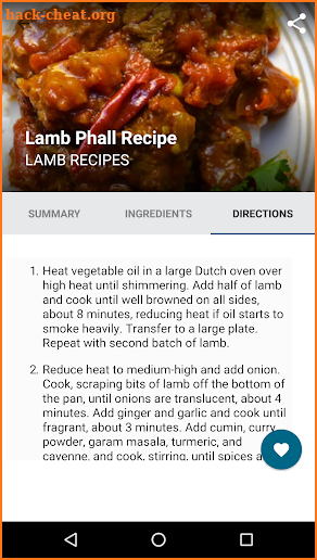 Meat Recipes - lamb, pork, turkey & other screenshot