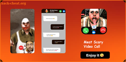 Meat Scary 📱 Video Call + Chat & talk screenshot