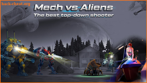 Mech vs Aliens: Top down shooter | RPG offline screenshot