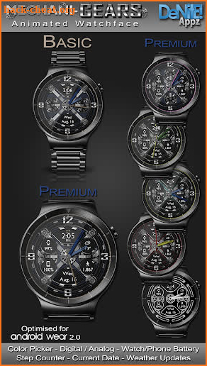 Mechani-Gears HD Watch Face Widget Live Wallpaper screenshot