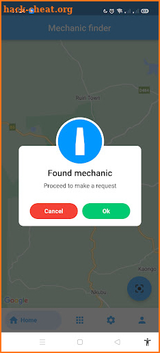 Mechanic finder screenshot