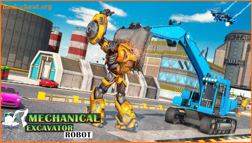 Mechanical Excavator Robot: Flying Transforme screenshot