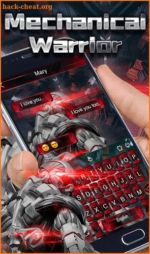 Mechanical Warrior Keyboard Theme screenshot