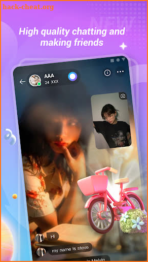 Meda-Live video chat screenshot
