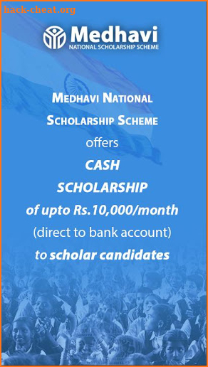 Medhavi National Scholarship screenshot