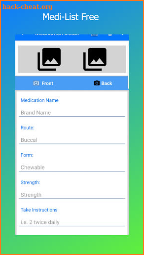 Medi-List Medication List screenshot