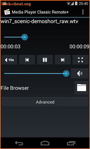 Media Player Classic Remote+ screenshot