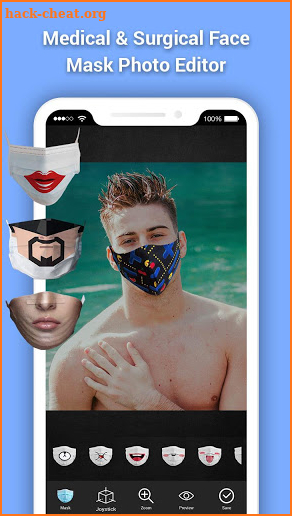 Medical & Surgical Face Mask Photo Editor screenshot