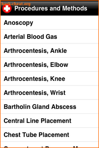 Medical Procedures / Emergency screenshot