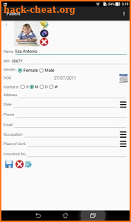 Medical Record for clinic hospital and lab screenshot