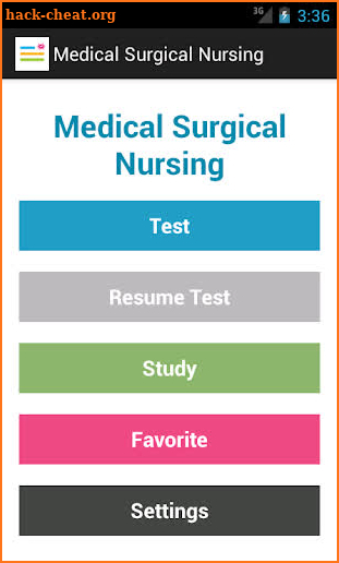 Medical Surgical Nurse Test screenshot