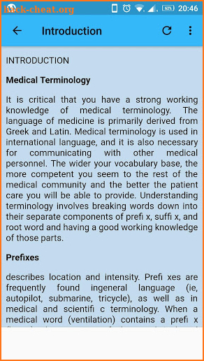 Medical Terminology screenshot