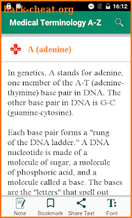 Medical Terminology A-Z - Offline (Free) screenshot