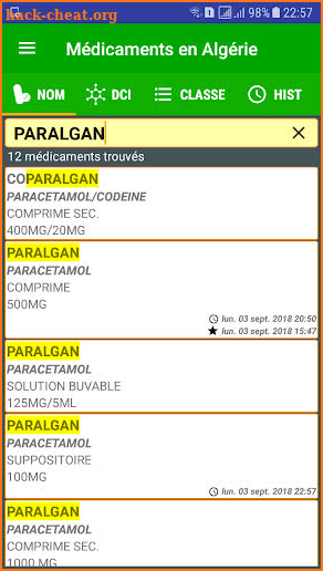 Médicaments en Algérie screenshot