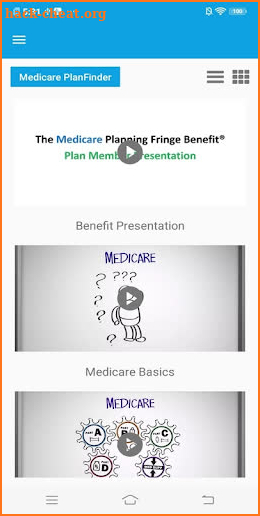 Medicare PlanFinder screenshot