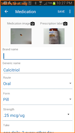 Medication List screenshot
