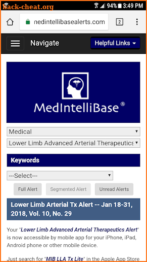 MedIntelliBase® Intel screenshot