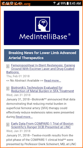 MedIntelliBase® LLA Tx Lite screenshot