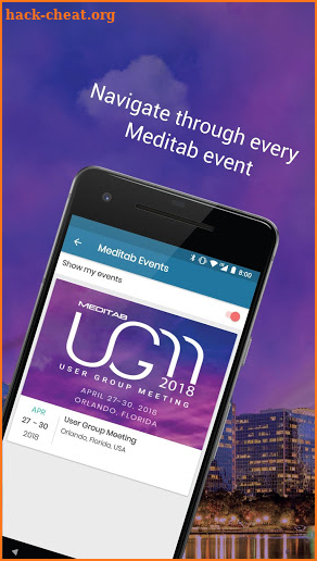 Meditab Events screenshot