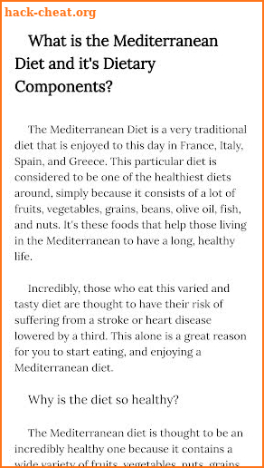 Mediterranean Diet Cookbook & Guide screenshot