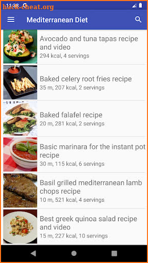 Mediterranean Diet recipes for free app offline screenshot