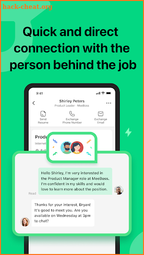 MeeBoss - Direct Job Matches screenshot