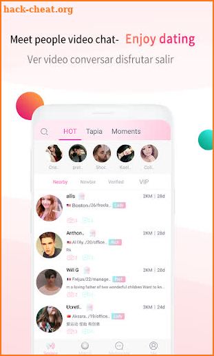 MEET me GO live-Free dating chat app,video live screenshot