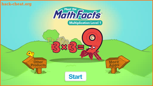 Meet the Math Facts Multiplication Level 1 Game screenshot