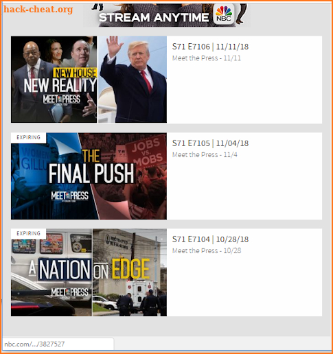Meet the Press - NBC.com screenshot