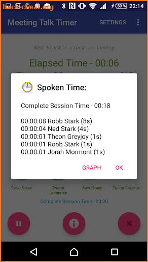 Meeting Talk Timer screenshot