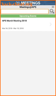 Meetings@APS screenshot