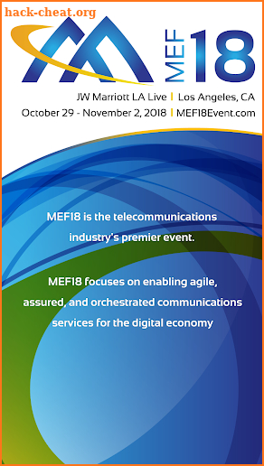 MEF18 Events screenshot