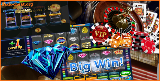 MEGA BIG WIN : Double Diamond Slot Machine screenshot