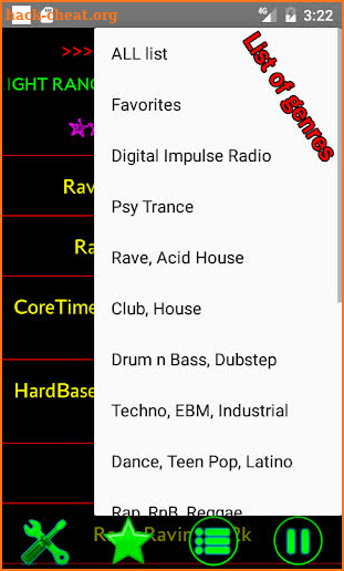 Mega Electronic Music Internet Radio screenshot