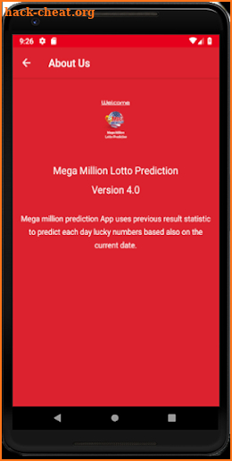 Mega Million Lotto Prediction screenshot
