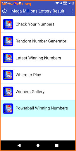 Mega Millions And Powerball Lo screenshot