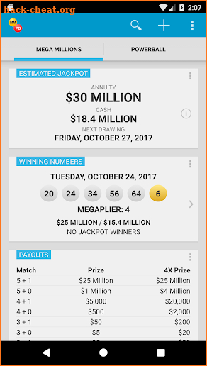 Mega Millions & Powerball Lotto Games in US screenshot