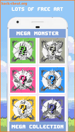 Mega Monster - Mega Pixelmons Color By Number screenshot
