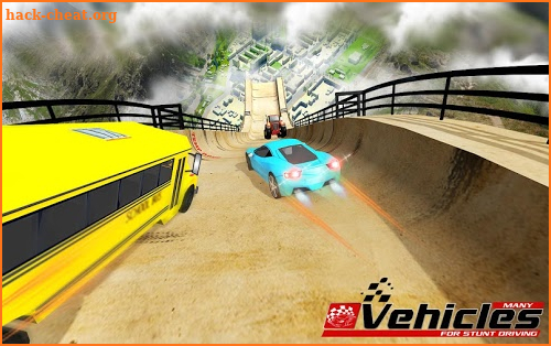 Mega Ramp Car Racing Stunts Ramp Construction screenshot