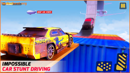 Mega Ramp Hot Car Stunt Race Off screenshot