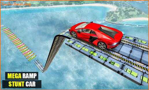 Mega Ramp Impossible Car Jump Over The Airplane screenshot